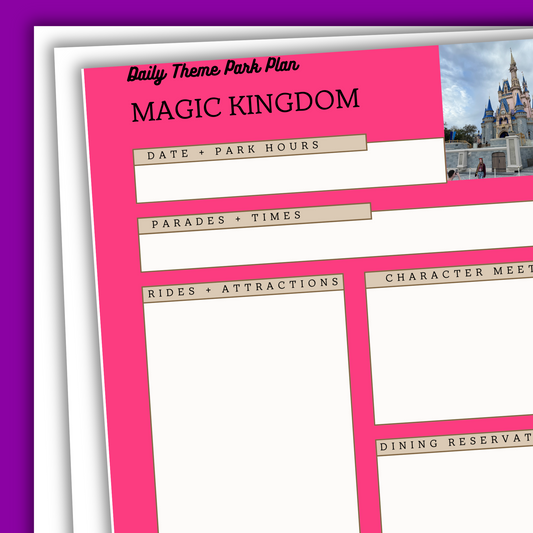 Walt Disney World Theme Park Planning Bundle